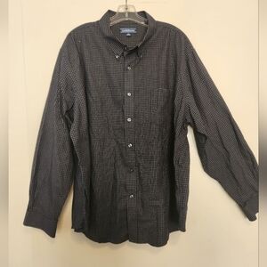 Croft & Barrow Navy Button Down Shirt XXL like new